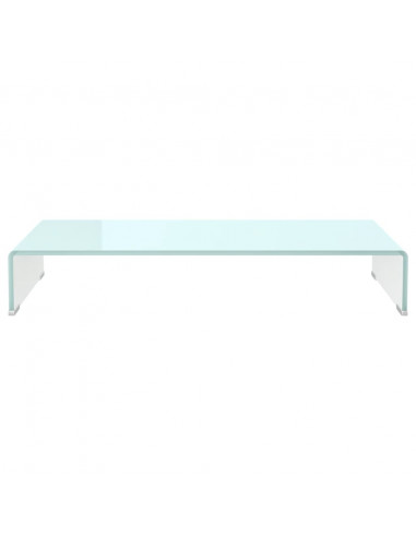 Supporto TV / Rialzo Monitor in Vetro Verde 80x30x13 cm