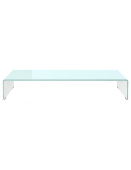 Supporto TV / Rialzo Monitor in Vetro Verde 80x30x13 cm