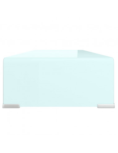 Supporto TV / Rialzo Monitor in Vetro Verde 80x30x13 cm