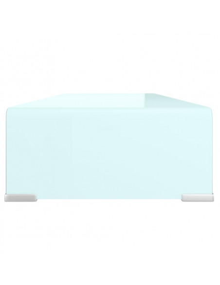 Supporto TV / Rialzo Monitor in Vetro Verde 80x30x13 cm