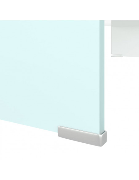 Supporto TV / Rialzo Monitor in Vetro Verde 80x30x13 cm