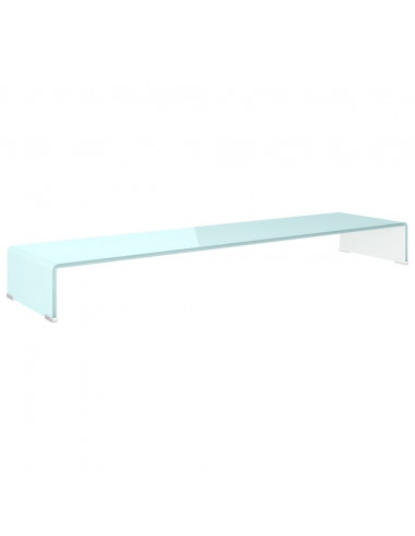 Supporto TV / Rialzo Monitor in Vetro Verde 120x30x13 cm