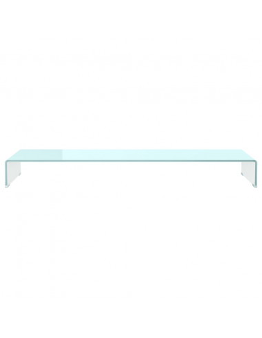 Supporto TV / Rialzo Monitor in Vetro Verde 120x30x13 cm