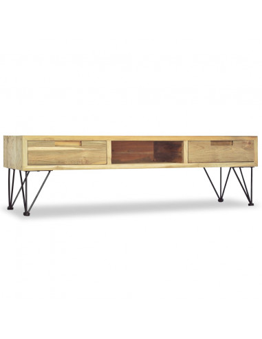 Mobile Porta TV 120x35x35 cm in Legno Massello di Teak