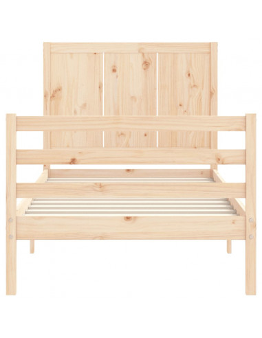 Giroletto con Testiera Small Single in Legno Massello