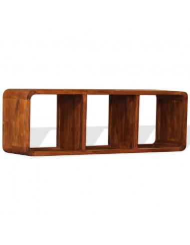 Mobile TV in Legno Massello con Finitura Ambra 120x30x40 cm