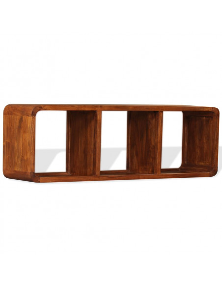 Mobile TV in Legno Massello con Finitura Ambra 120x30x40 cm