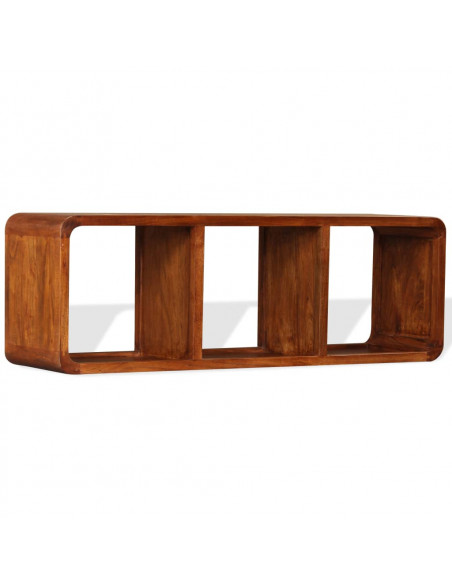 Mobile TV in Legno Massello con Finitura Ambra 120x30x40 cm