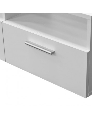 Mobile Porta TV in Legno Multistrato 95x35x36 cm Bianco