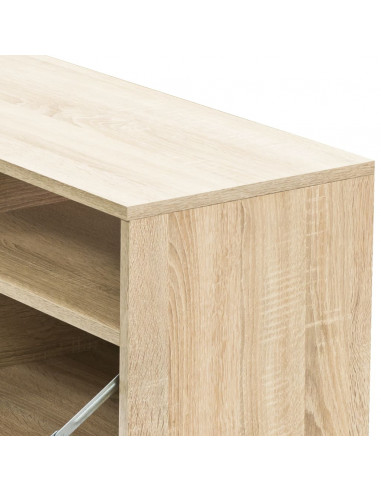 Mobile Porta TV in Legno Multistrato 95x35x36 cm Rovere