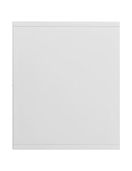 Libreria/Mobile TV Bianco Lucido 36x30x143 cm Legno Multistrato