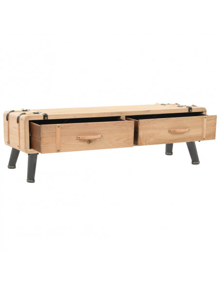 Mobile TV in Legno Massello di Abete 120x33x35 cm