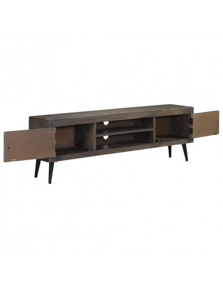 Mobile Porta TV in Legno Massello di Mango 140x30x45 cm