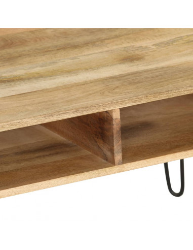 Mobile Porta TV in Legno Massello di Mango 110x35x45 cm