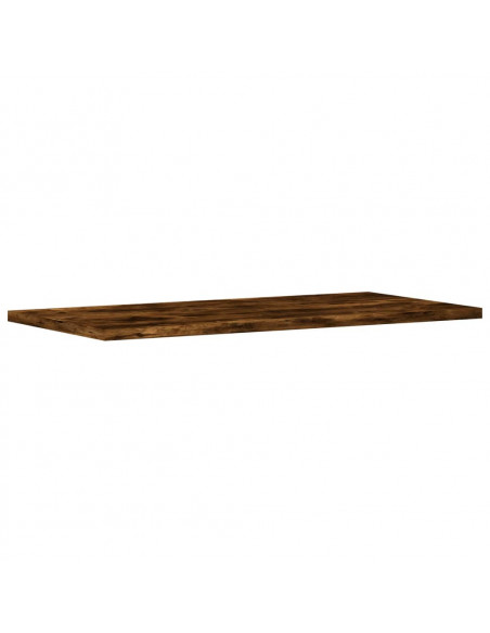 Mensole Parete 4pz Rovere Fumo 60x20x1,5 cm Legno Multistrato