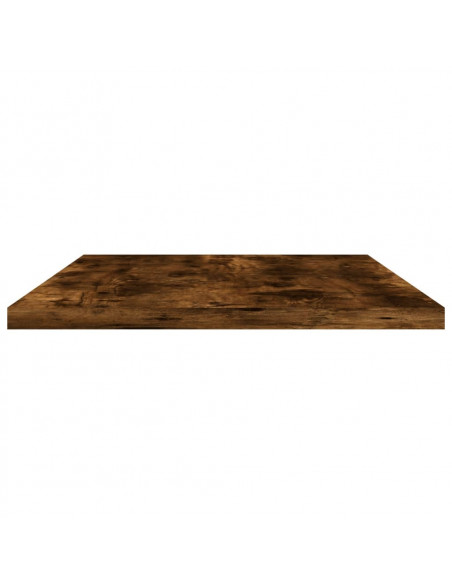 Mensole Parete 4pz Rovere Fumo 60x20x1,5 cm Legno Multistrato