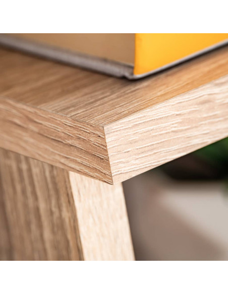 Parete Attrezzata Porta TV con Luci LED Rovere Sonoma