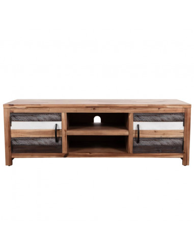 Mobile Porta TV in Legno Massello di Acacia 120x35x40 cm
