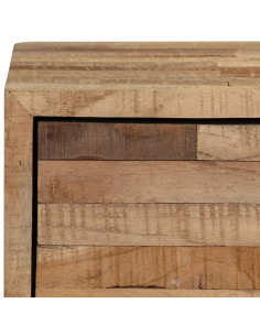 Mobile Porta TV in Legno di Teak di Recupero 90x30x55 cm 2