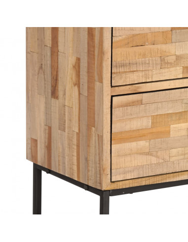 Mobile Porta TV in Legno di Teak di Recupero 90x30x55 cm