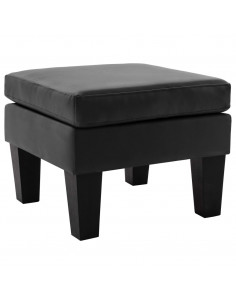 Poggiapiedi Nero in Similpelle 2