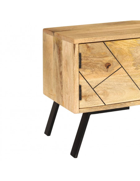 Mobile Porta TV in Legno Massello di Mango 140x30x40 cm