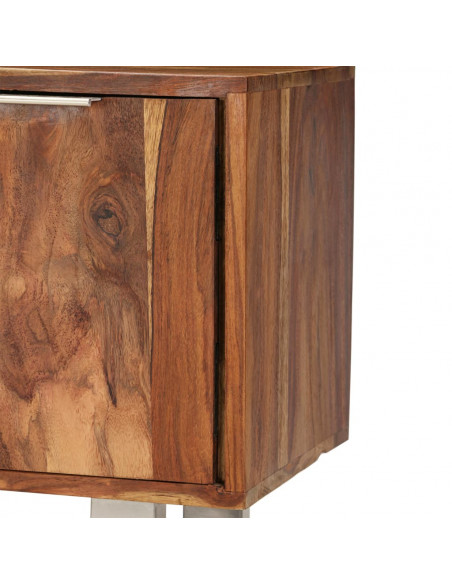 Mobile TV in Sheesham Massello con Finitura Miele 118x30x40 cm