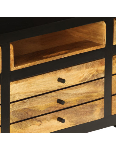 Mobile Porta TV in Legno Massello di Mango 120x30x50 cm