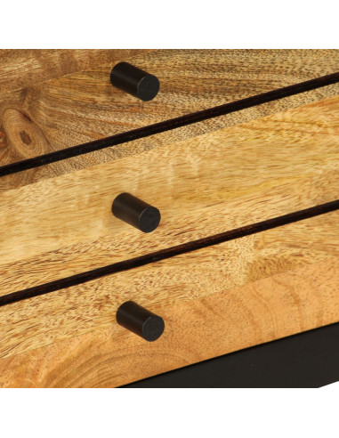 Mobile Porta TV in Legno Massello di Mango 120x30x50 cm