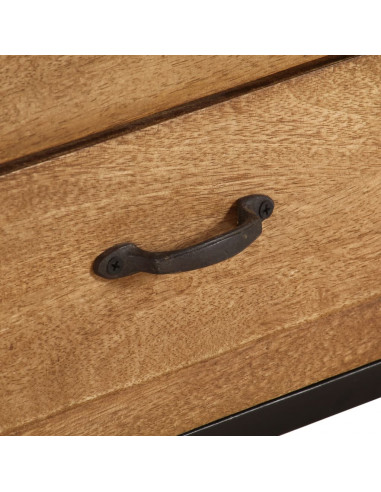 Mobile Porta TV in Legno Massello di Mango 140x30x40 cm