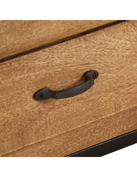 Mobile Porta TV in Legno Massello di Mango 140x30x40 cm