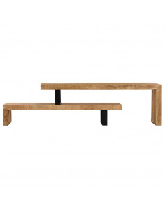 Mobile Porta TV in Legno Massello di Mango 2