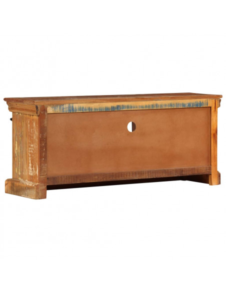 Mobile Porta TV 110x30x45 cm in Legno Massello di Recupero