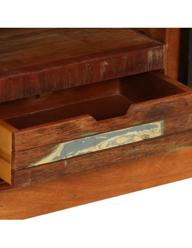 Mobile Porta TV 110x30x45 cm in Legno Massello di Recupero