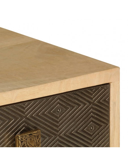 Mobile Porta TV 120x30x40 cm Legno Massello di Mango