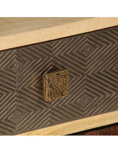 Mobile Porta TV 120x30x40 cm Legno Massello di Mango