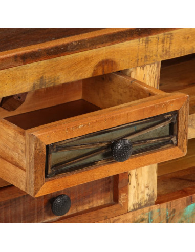 Mobile Porta TV 80x30x40 cm in Legno Massello di Recupero