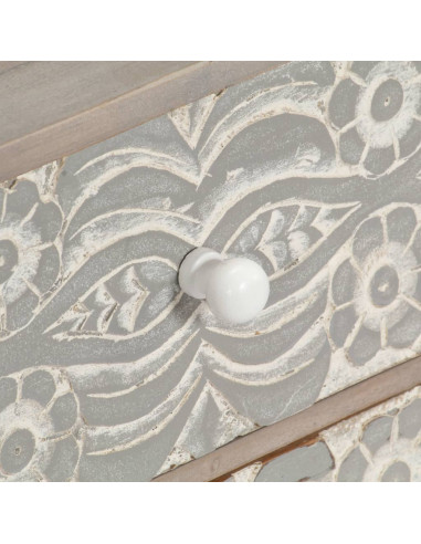 Mobile Porta TV 120x30x40 cm in Legno Massello di Acacia