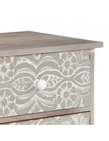 Mobile Porta TV 120x30x40 cm in Legno Massello di Acacia