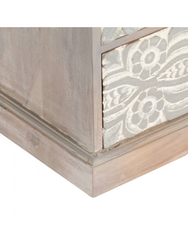 Mobile Porta TV 120x30x40 cm in Legno Massello di Acacia