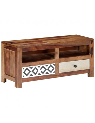 Mobile Porta TV 90x30x40 cm in Legno Massello di Acacia
