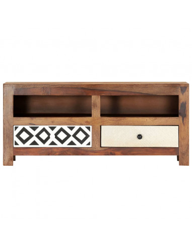 Mobile Porta TV 90x30x40 cm in Legno Massello di Acacia