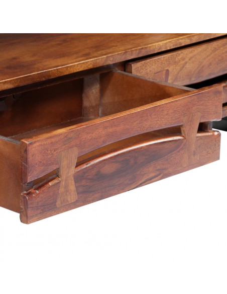 Mobile Porta TV 140x30x45 cm in Legno Massello di Acacia