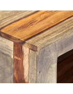 Mobile Porta TV in Legno Massello di Sheesham 130x30x40 cm 2