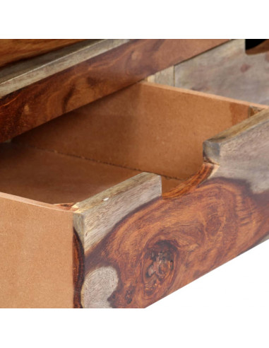 Mobile Porta TV in Legno Massello di Sheesham 130x30x40 cm