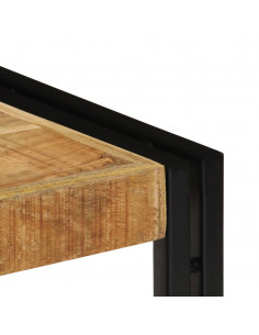 Mobile Porta TV 90x30x40 cm in Legno Massello di Mango 2