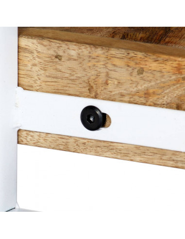 Mobile Porta TV 90x30x40 cm in Legno Massello di Mango