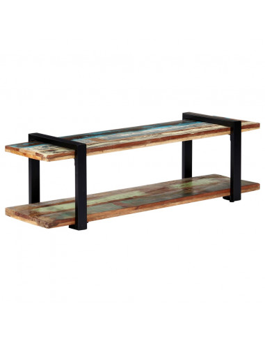 Mobile Porta TV 130x40x40 cm in Legno Massello di Recupero