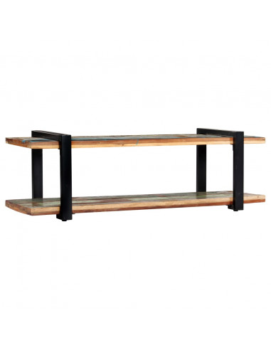 Mobile Porta TV 130x40x40 cm in Legno Massello di Recupero