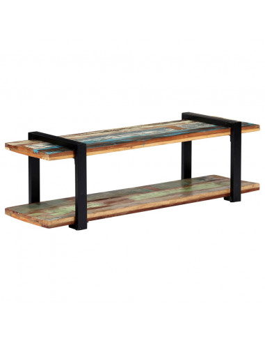 Mobile Porta TV 130x40x40 cm in Legno Massello di Recupero